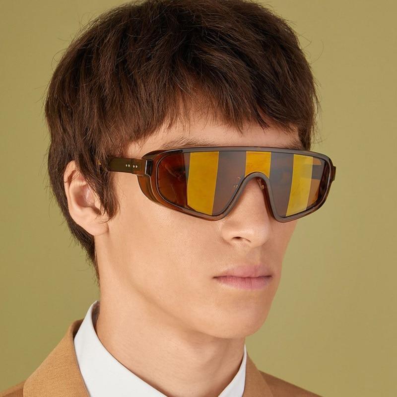 Fashionable Shield Visor Sunglasses Polarized Sunglasses Cycling Driving Windproof sun glasses For Women & Men Oversized Windproof Sun Glasses Colorful Frame Classic Decent Shades Sunglasses -Sunglasses- Melted Glam LLC