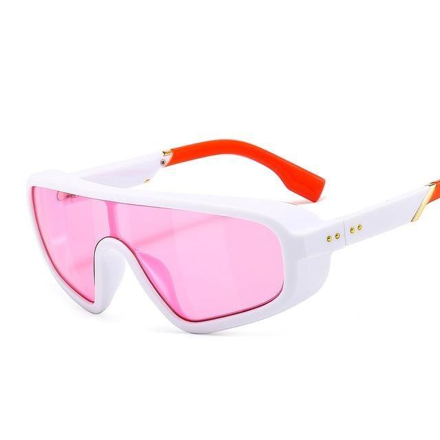 Fashionable Shield Visor Sunglasses Polarized Sunglasses Cycling Driving Windproof sun glasses For Women & Men Oversized Windproof Sun Glasses Colorful Frame Classic Decent Shades Sunglasses -Sunglasses- Melted Glam LLC
