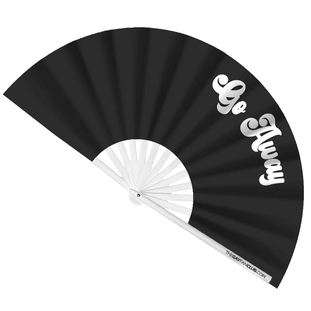 Go Away Fan -Hand Fan- Melted Glam LLC