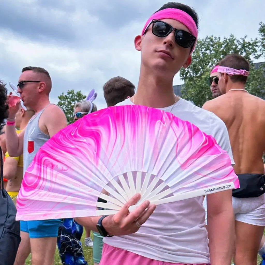 Pink Pussy Fan (UV) -Hand Fan- Melted Glam LLC