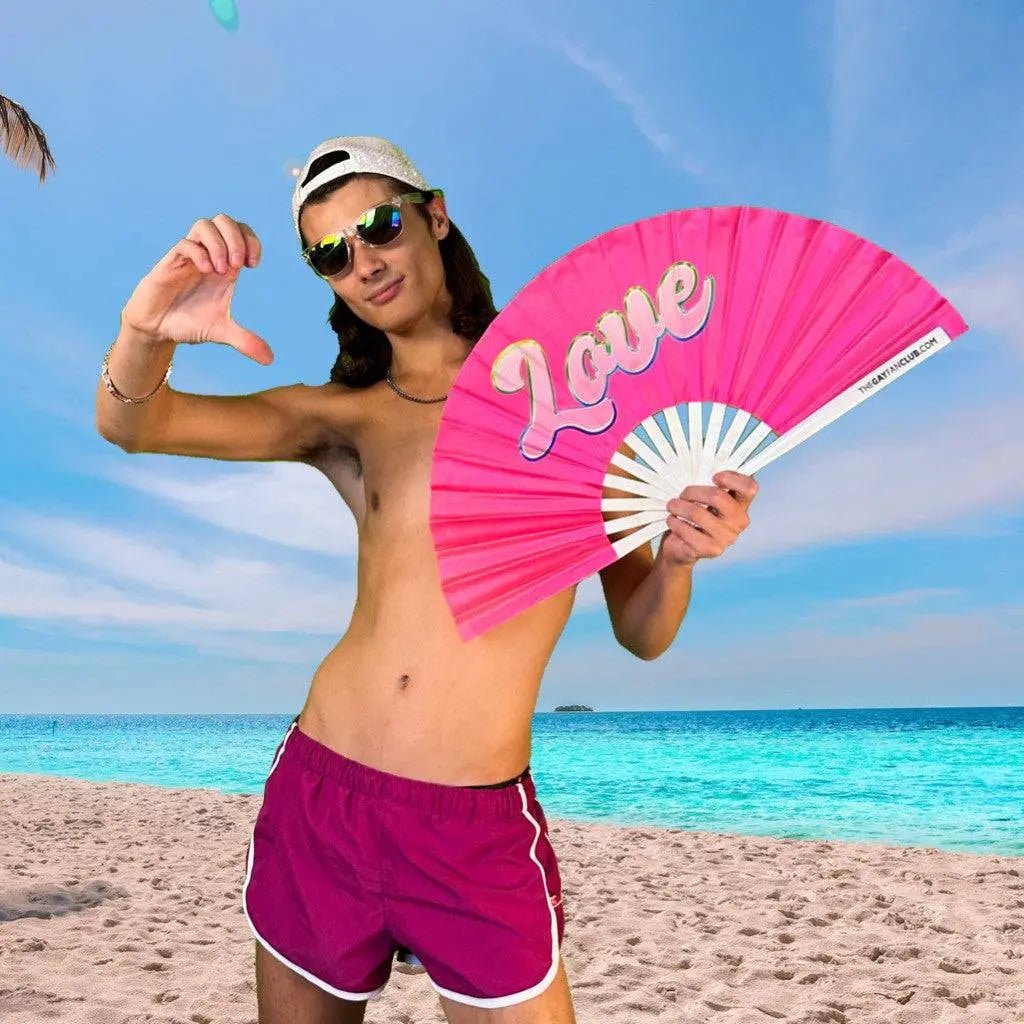 Love Fan (UV) -Hand Fan- Melted Glam LLC