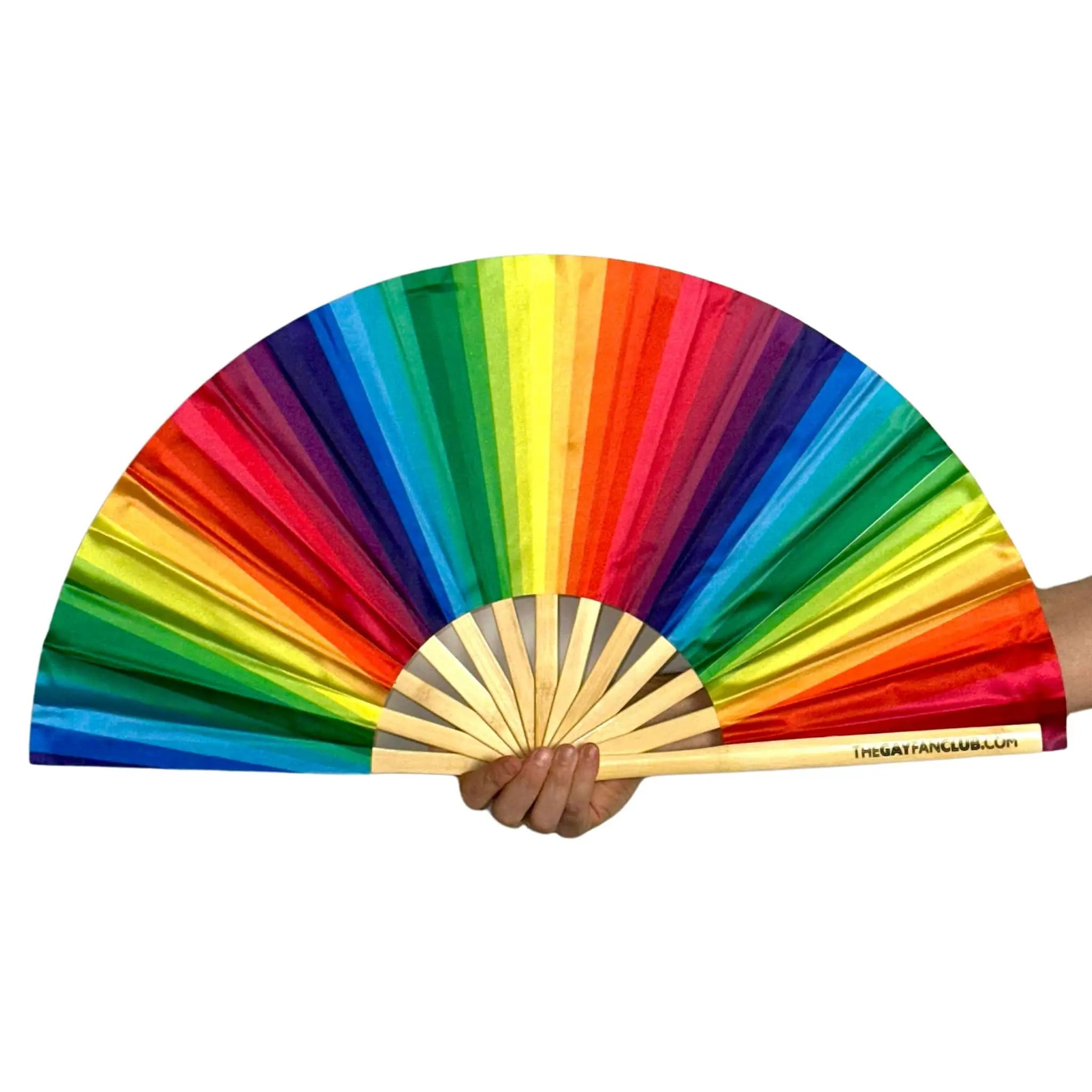 Rainbow Folding Fan -Hand Fan- Melted Glam LLC