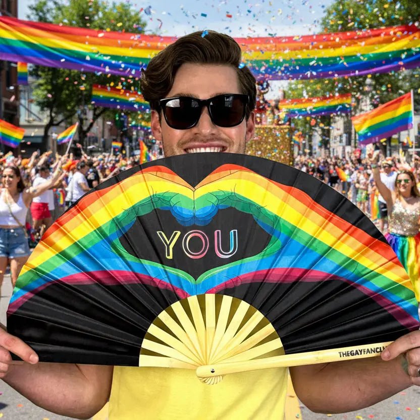 Love You Fan -Hand Fan- Melted Glam LLC