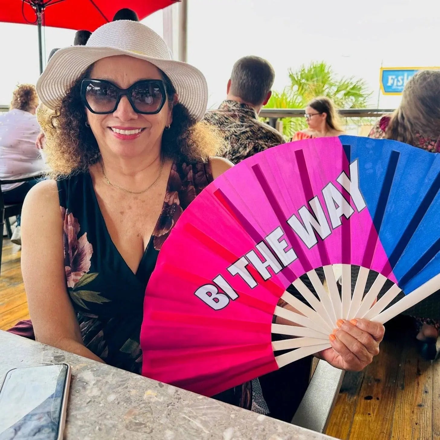 Bi the Way Fan -Hand Fan- Melted Glam LLC