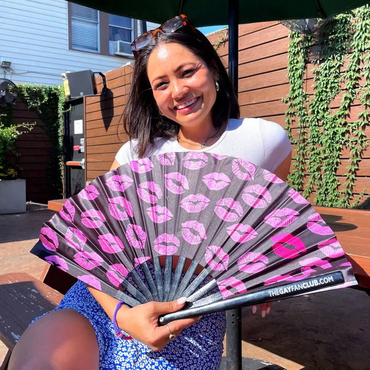 Kiss Me Fan -Hand Fan- Melted Glam LLC