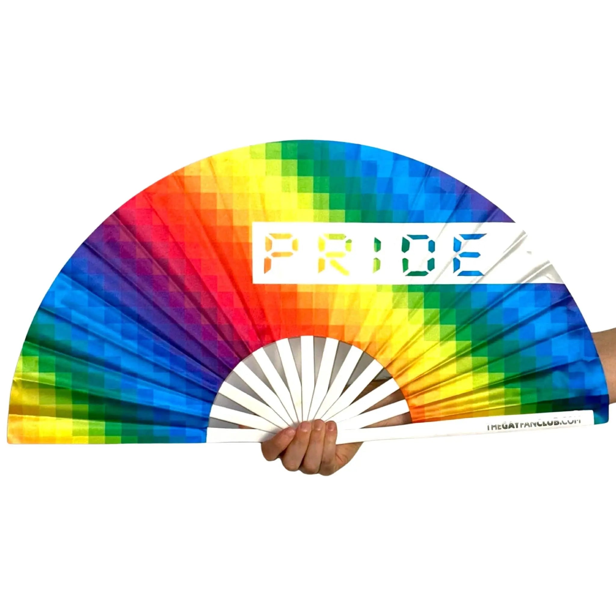 Pride Rainbow Fan -Hand Fan- Melted Glam LLC