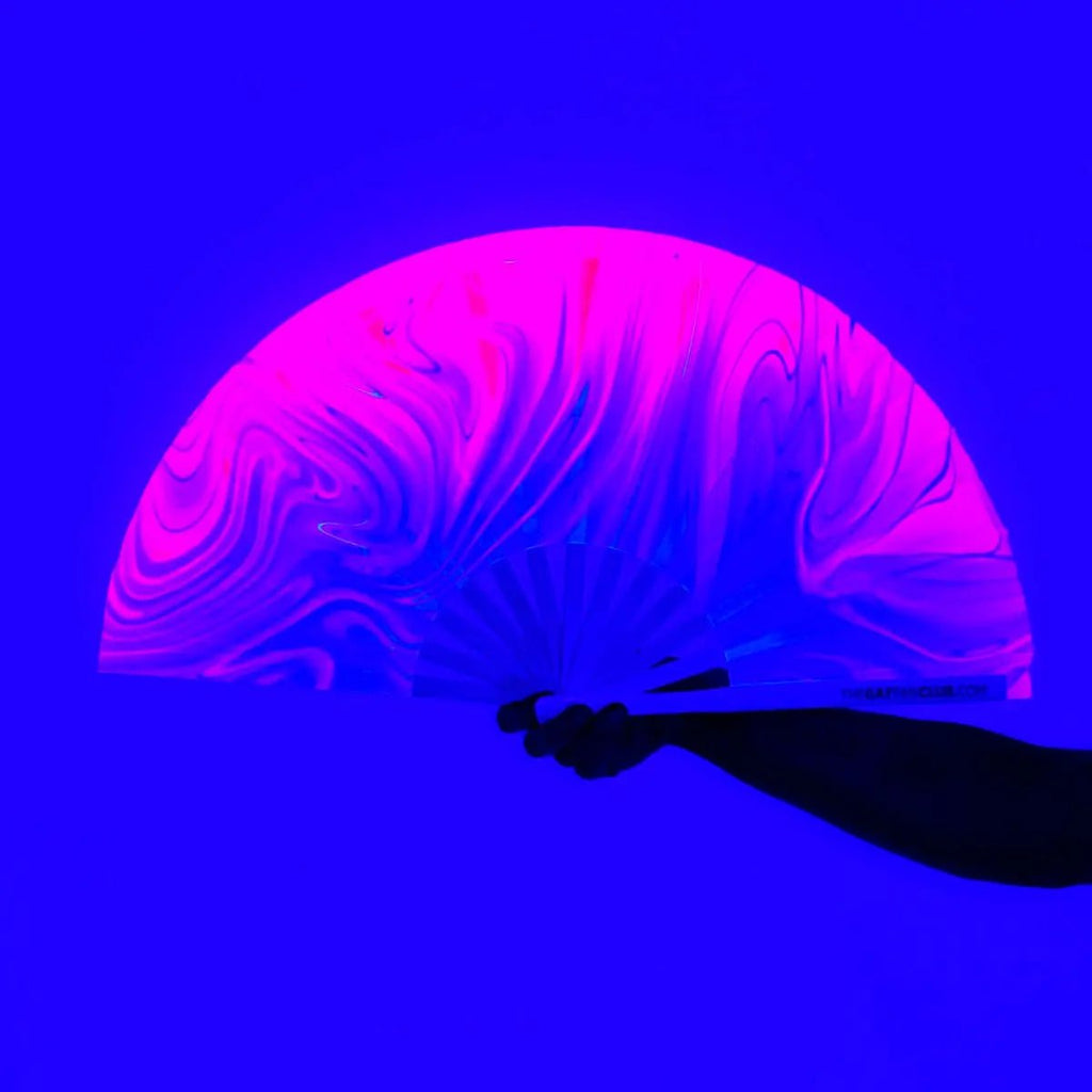 Pink Pussy Fan (UV) -Hand Fan- Melted Glam LLC