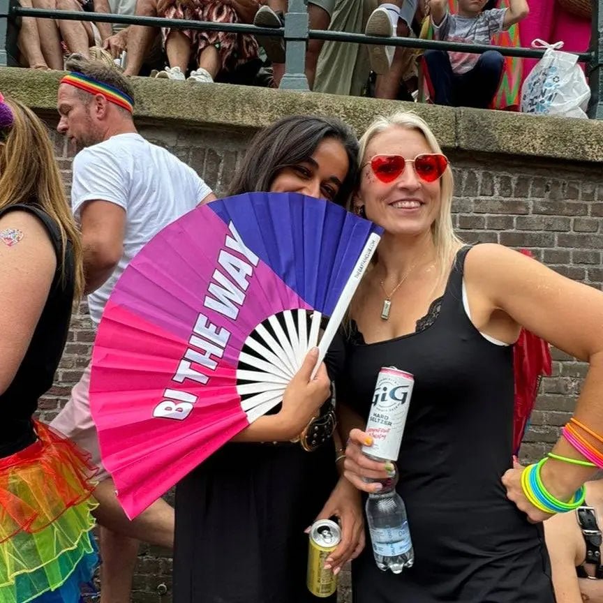 Bi the Way Fan -Hand Fan- Melted Glam LLC