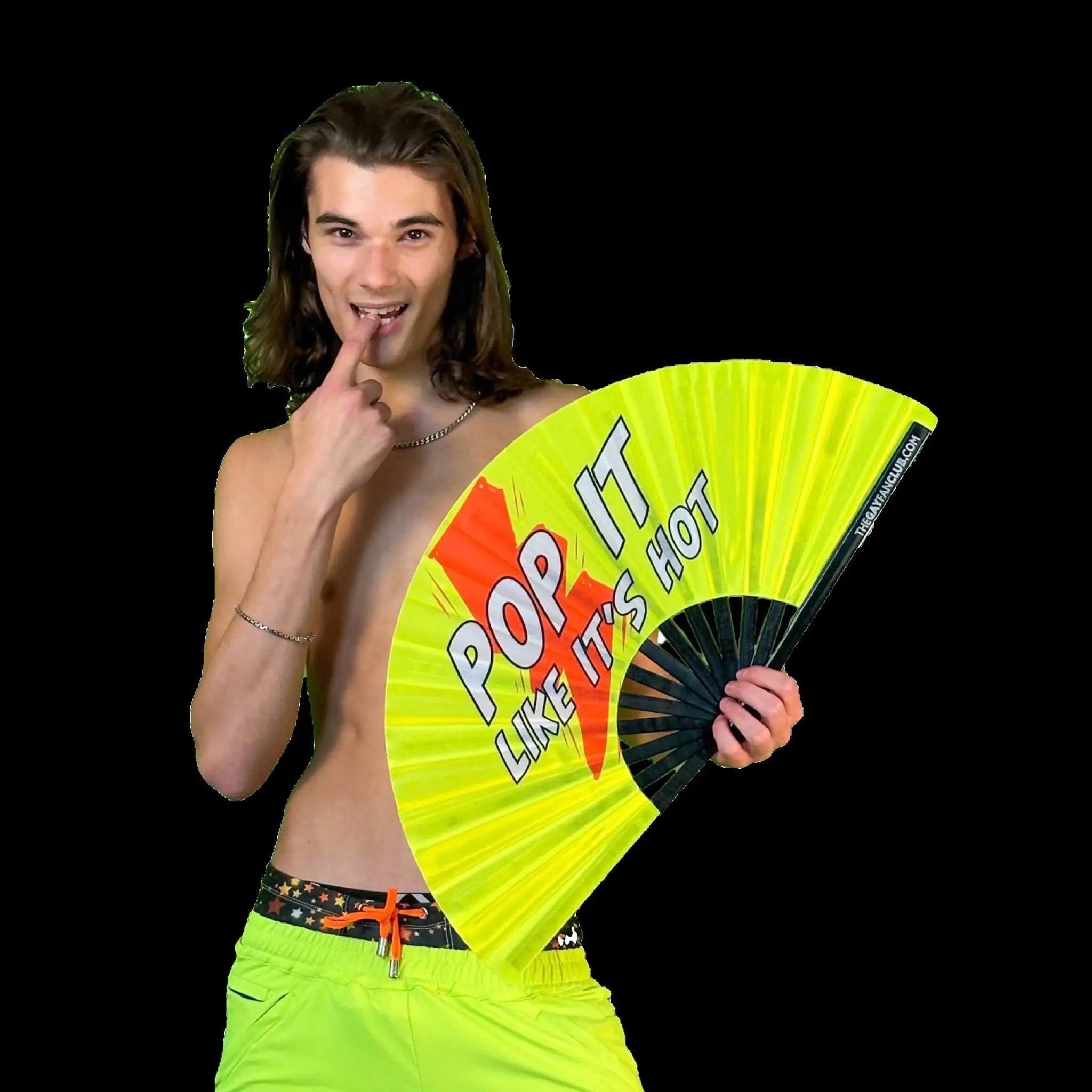 Poppers Fan (UV) -Hand Fan- Melted Glam LLC