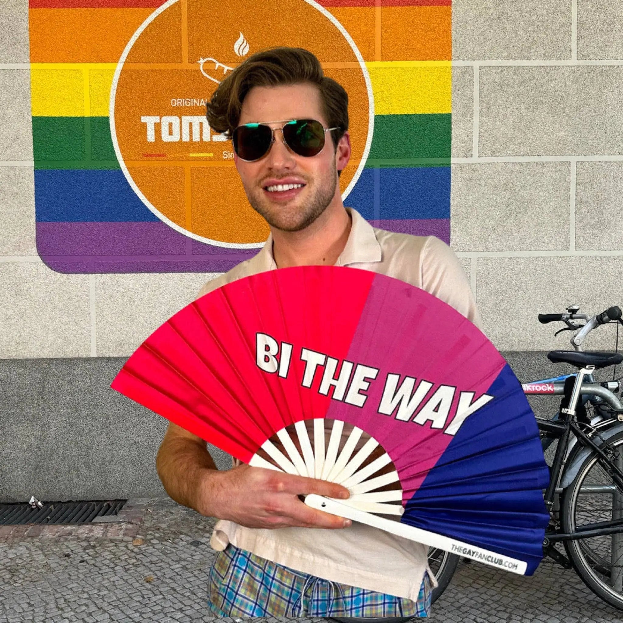 Bi the Way Fan -Hand Fan- Melted Glam LLC