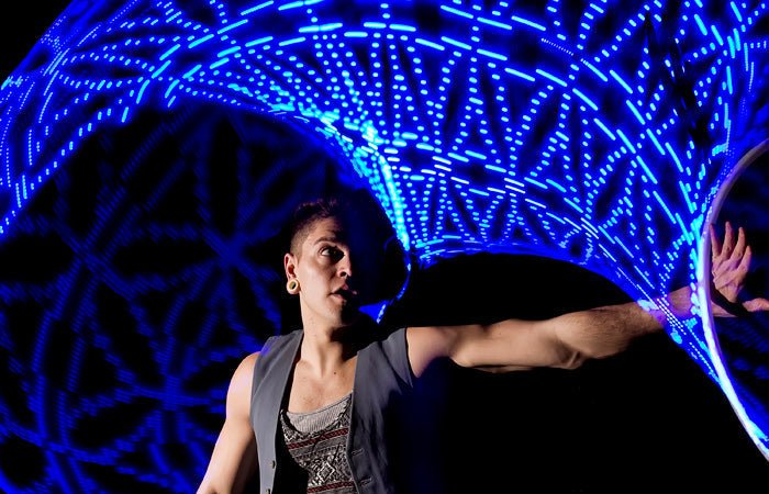 Ready to Ship Atomic V LED Hoops -LED Hoop- Melted Glam LLC