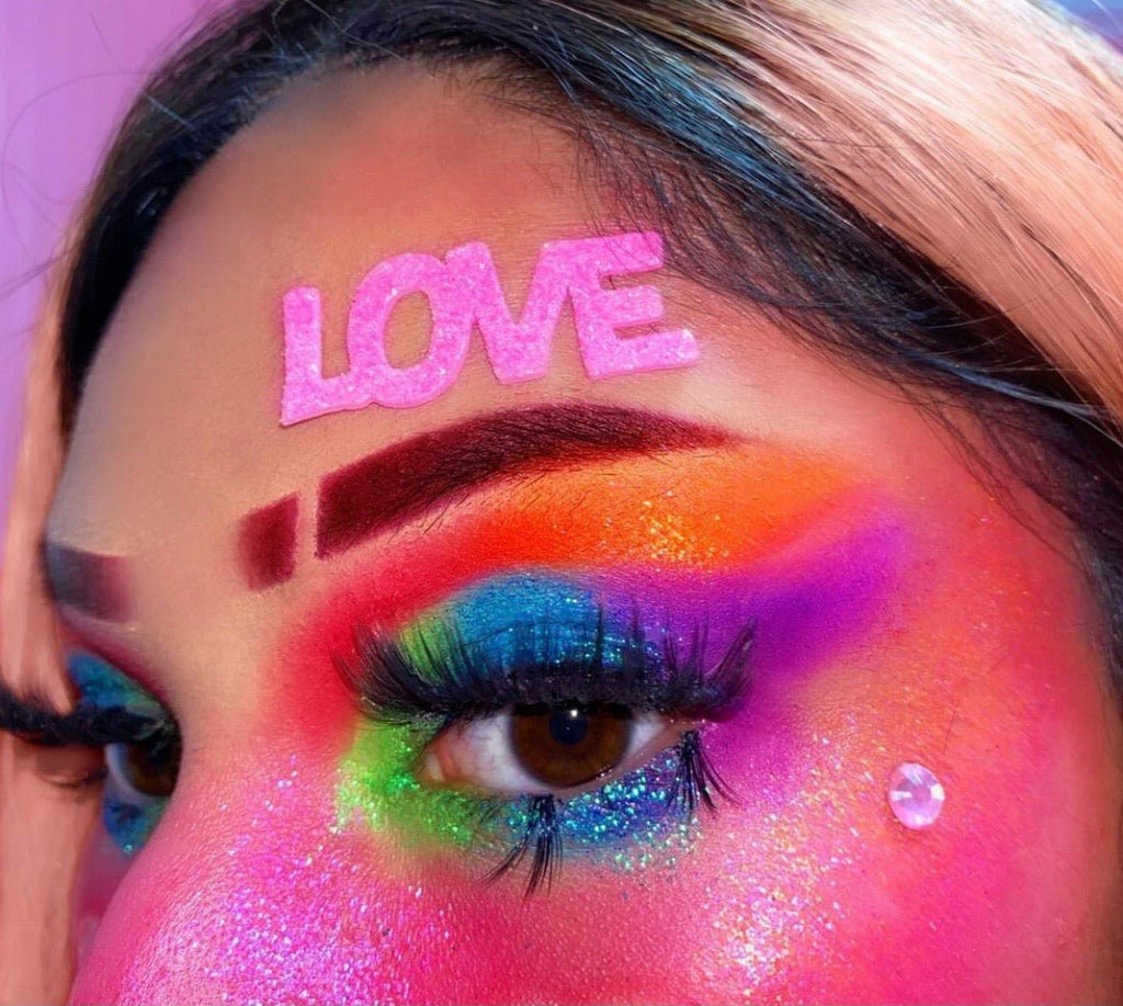 NEON LIGHTS (24PC) *BLACKLIGHT!* Pigment/Glitter Pallete! -Makeup Palette- Melted Glam LLC