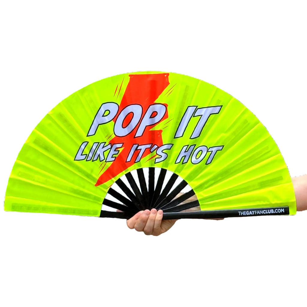 Poppers Fan (UV) -Hand Fan- Melted Glam LLC