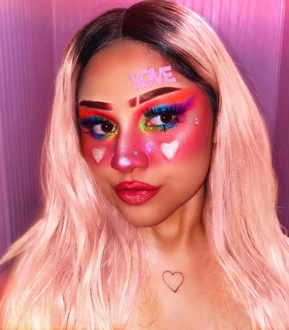 NEON LIGHTS (24PC) *BLACKLIGHT!* Pigment/Glitter Pallete! -Makeup Palette- Melted Glam LLC