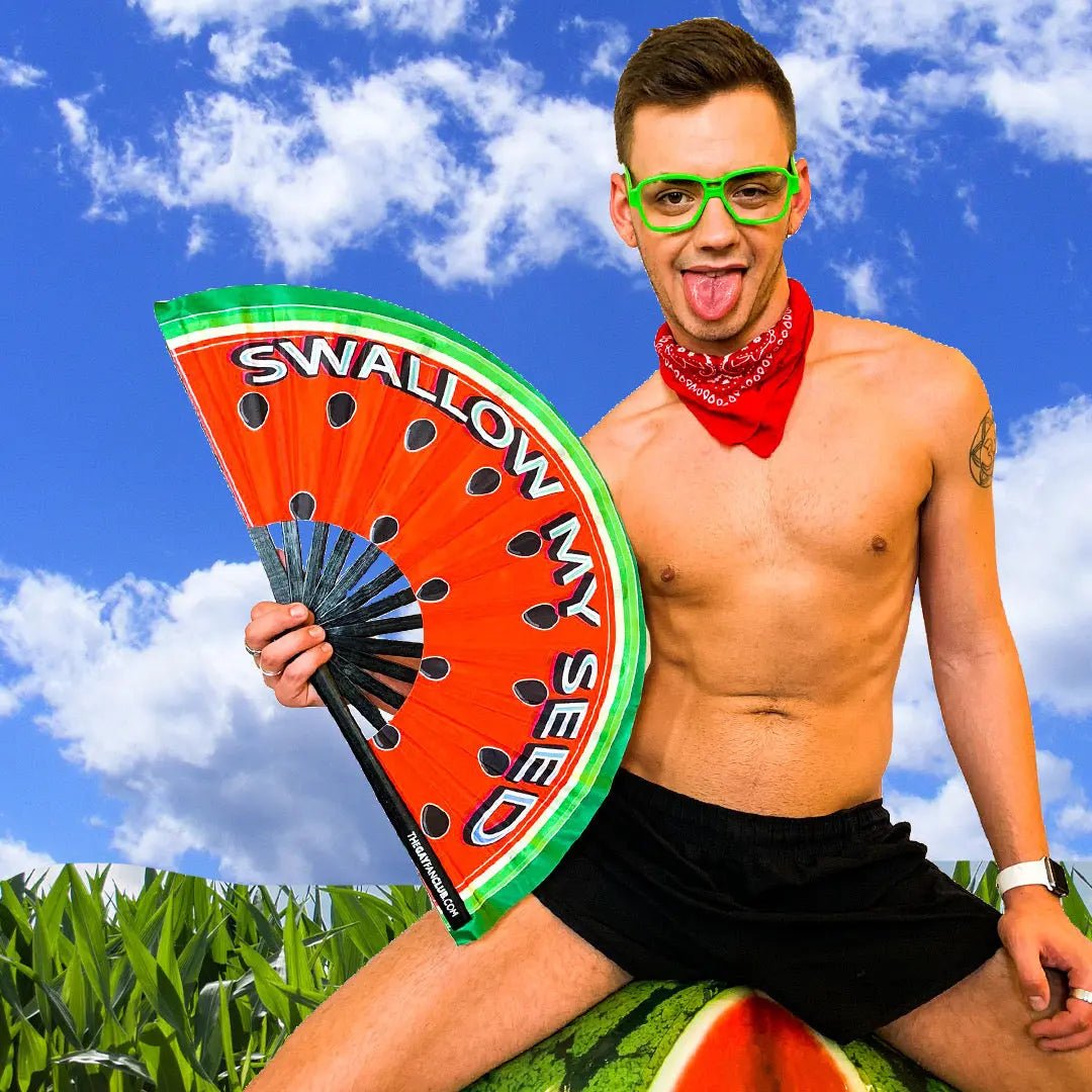 Watermelon Fan (UV) -Hand Fan- Melted Glam LLC