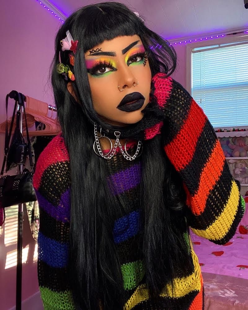 NEON LIGHTS (24PC) *BLACKLIGHT!* Pigment/Glitter Pallete! -Makeup Palette- Melted Glam LLC