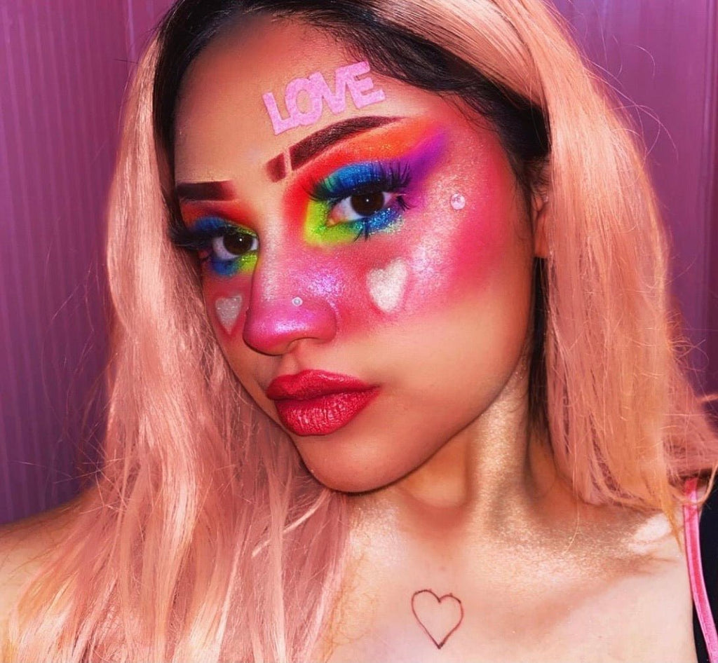 NEON LIGHTS (24PC) *BLACKLIGHT!* Pigment/Glitter Pallete! -Makeup Palette- Melted Glam LLC