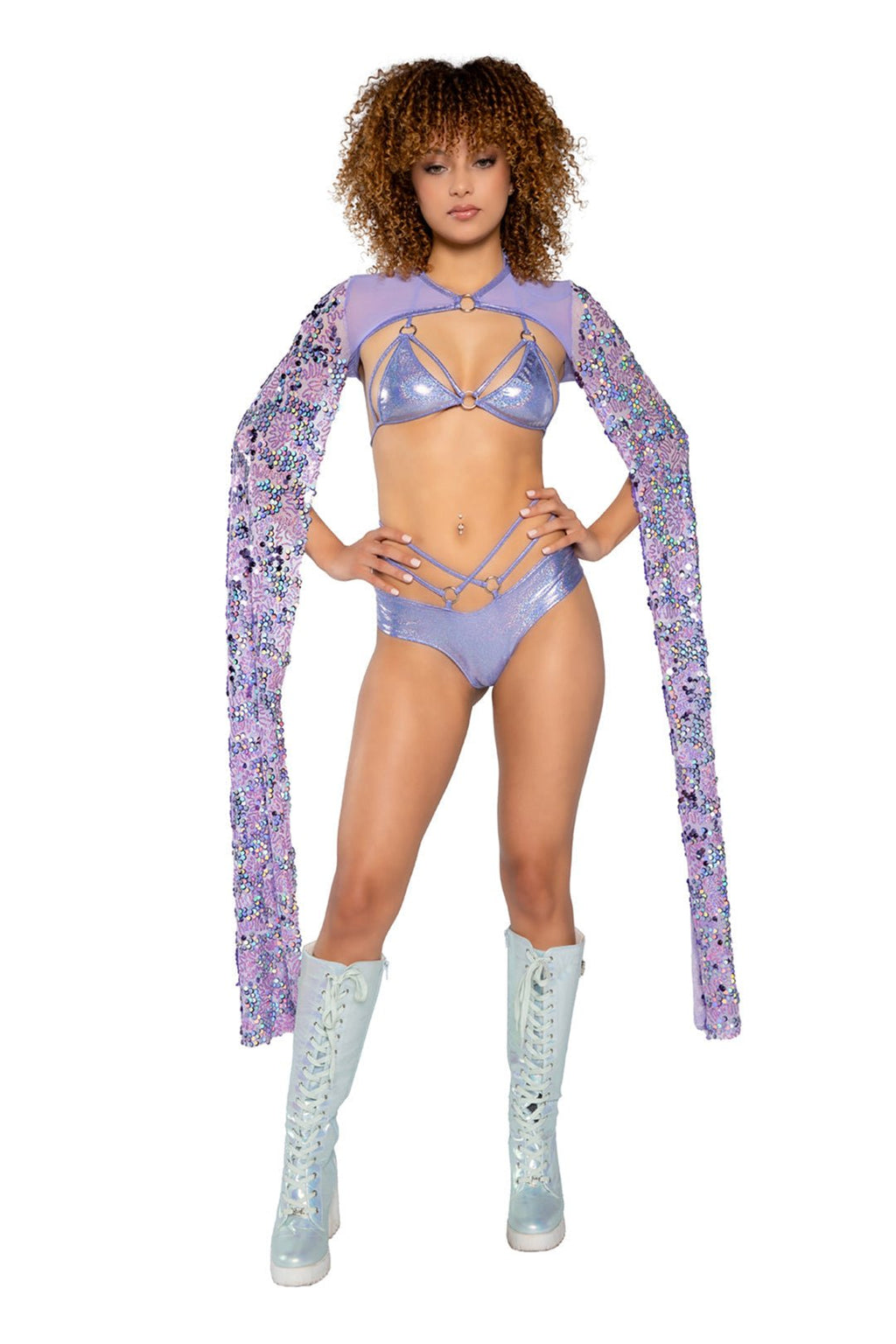 Sequin Drop Sleeve Shrug -Volume 11- Melted Glam LLC