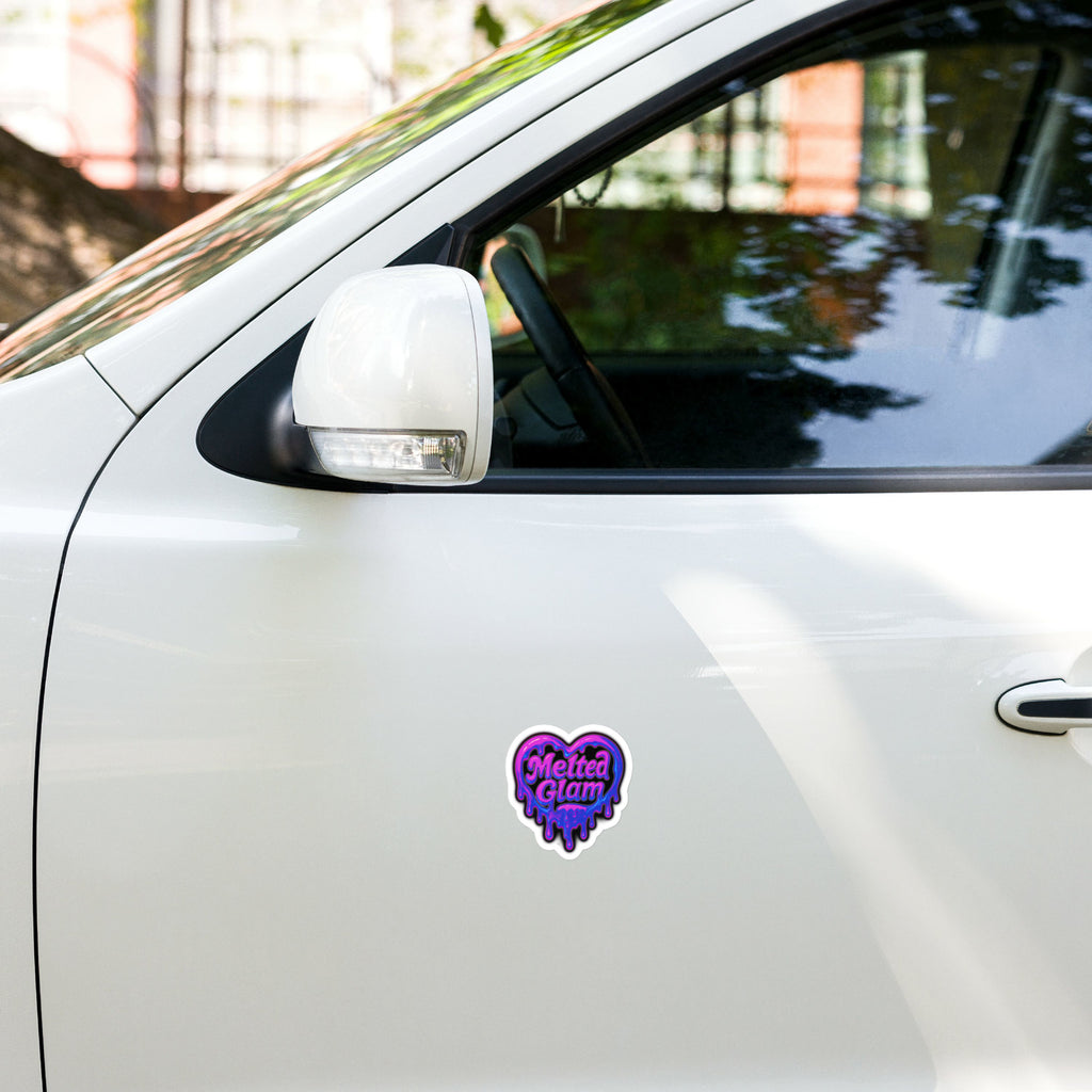 Melted Glam Vinyl Decals – Psychedelic Kiss - Cut Stickers | Melted Glam - Decal - Melted Glam LLC