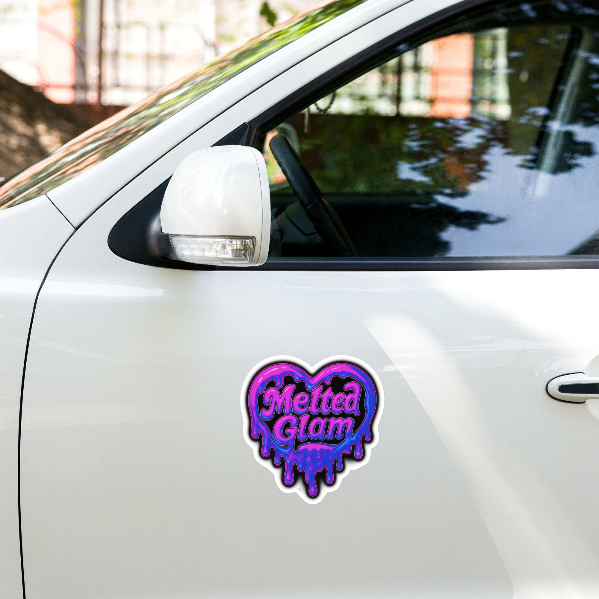 Melted Glam Vinyl Decals – Psychedelic Kiss - Cut Stickers | Melted Glam - Decal - Melted Glam LLC
