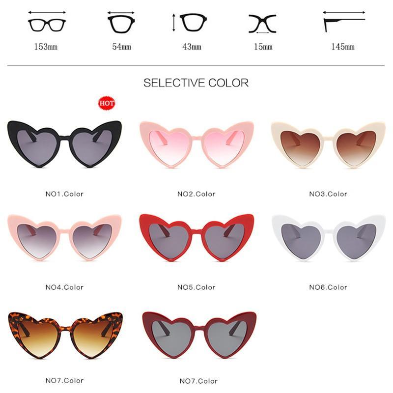 Love Heart Sunglasses For Women Eyewear For Women/Men Metal Eyeglasses Shades For Women -sunglasses- Melted Glam LLC