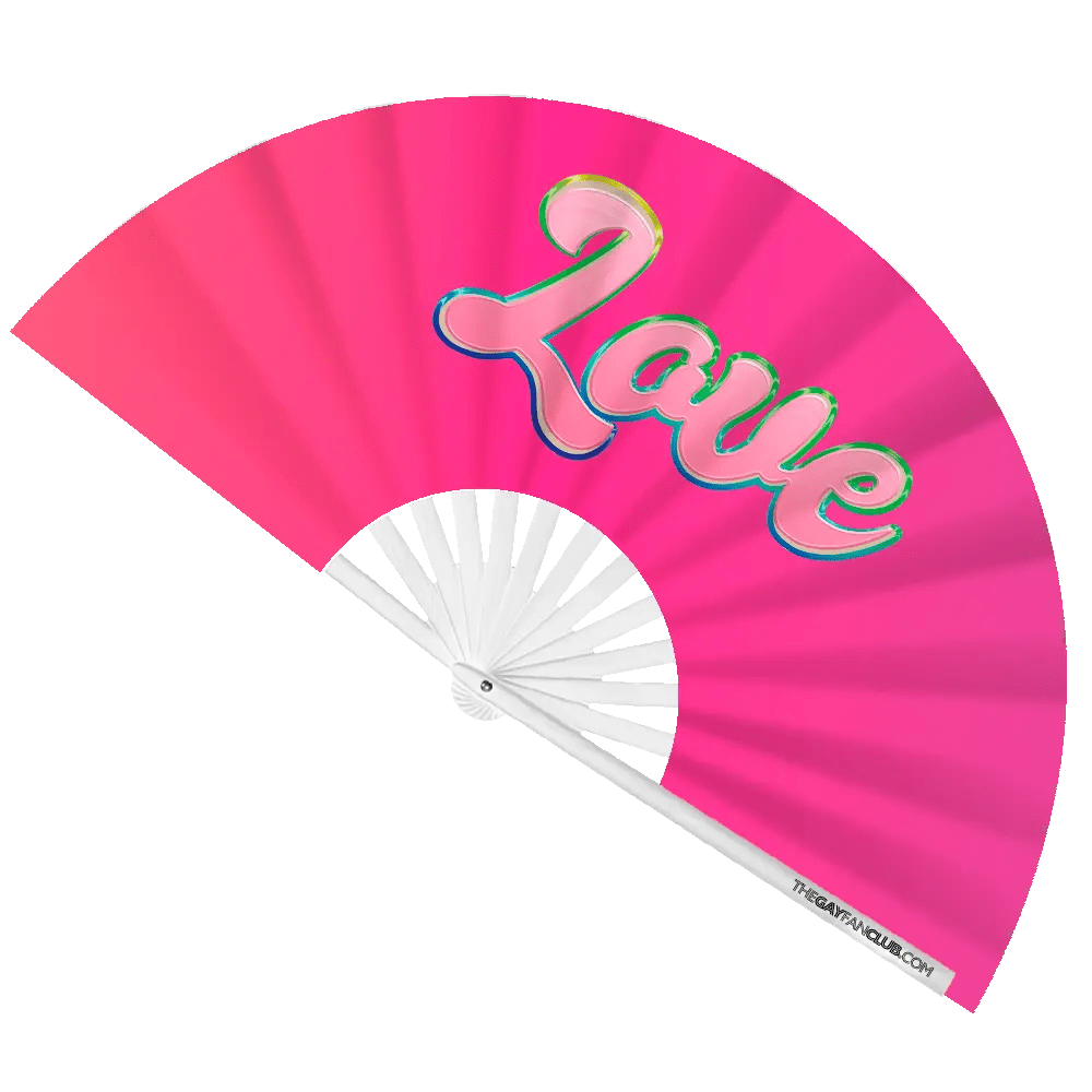 Love Fan (UV) -Hand Fan- Melted Glam LLC