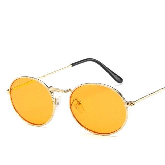 Metal Oval Sunglasses For Women New Designer Glasses For Women/Men Vintage Small Oval Sunglasses for Women Men Oval Sunglasses for Women Vintage Metal Frame Glasses Anti Reflective Retro Eyeglasses -Sunglasses- Melted Glam LLC
