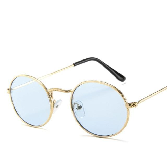 Metal Oval Sunglasses For Women New Designer Glasses For Women/Men Vintage Small Oval Sunglasses for Women Men Oval Sunglasses for Women Vintage Metal Frame Glasses Anti Reflective Retro Eyeglasses -Sunglasses- Melted Glam LLC