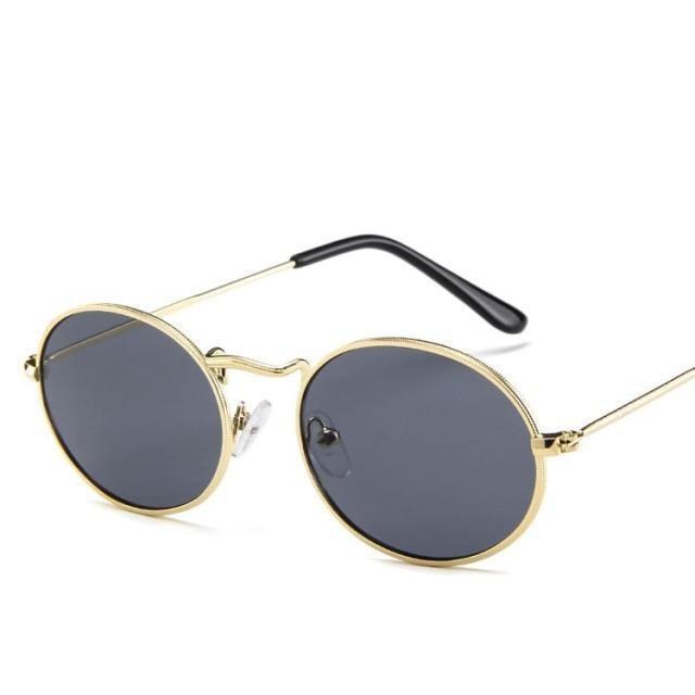 Metal Oval Sunglasses For Women New Designer Glasses For Women/Men Vintage Small Oval Sunglasses for Women Men Oval Sunglasses for Women Vintage Metal Frame Glasses Anti Reflective Retro Eyeglasses -Sunglasses- Melted Glam LLC