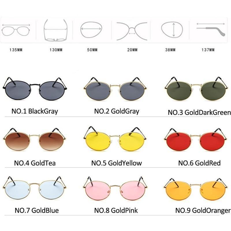 Metal Oval Sunglasses For Women New Designer Glasses For Women/Men Vintage Small Oval Sunglasses for Women Men Oval Sunglasses for Women Vintage Metal Frame Glasses Anti Reflective Retro Eyeglasses -Sunglasses- Melted Glam LLC