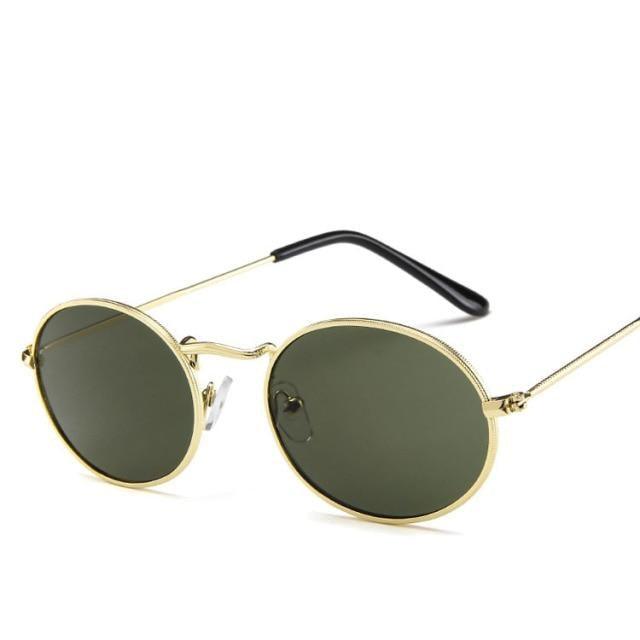 Metal Oval Sunglasses For Women New Designer Glasses For Women/Men Vintage Small Oval Sunglasses for Women Men Oval Sunglasses for Women Vintage Metal Frame Glasses Anti Reflective Retro Eyeglasses -Sunglasses- Melted Glam LLC