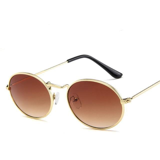 Metal Oval Sunglasses For Women New Designer Glasses For Women/Men Vintage Small Oval Sunglasses for Women Men Oval Sunglasses for Women Vintage Metal Frame Glasses Anti Reflective Retro Eyeglasses -Sunglasses- Melted Glam LLC