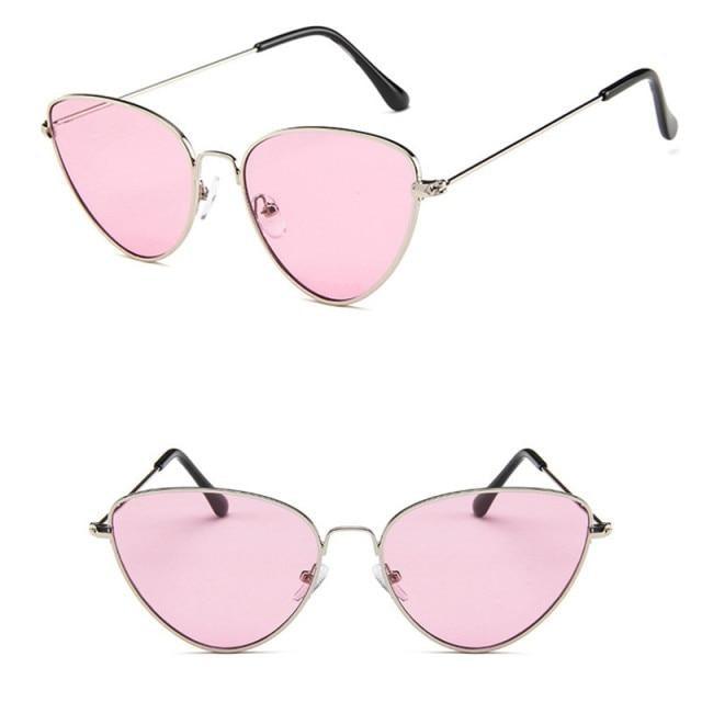 Metal Round Sunglasses Retro Design Sunglasses For Women New Cat Eye Glasses For Women New Popular Eyeglasses For Female Ladies Cat Eye Retro Sunglasses -Sunglasses- Melted Glam LLC