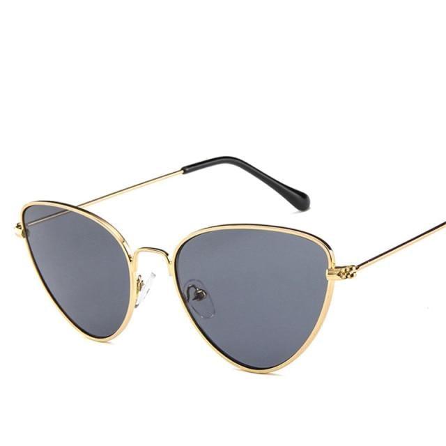 Metal Round Sunglasses Retro Design Sunglasses For Women New Cat Eye Glasses For Women New Popular Eyeglasses For Female Ladies Cat Eye Retro Sunglasses -Sunglasses- Melted Glam LLC