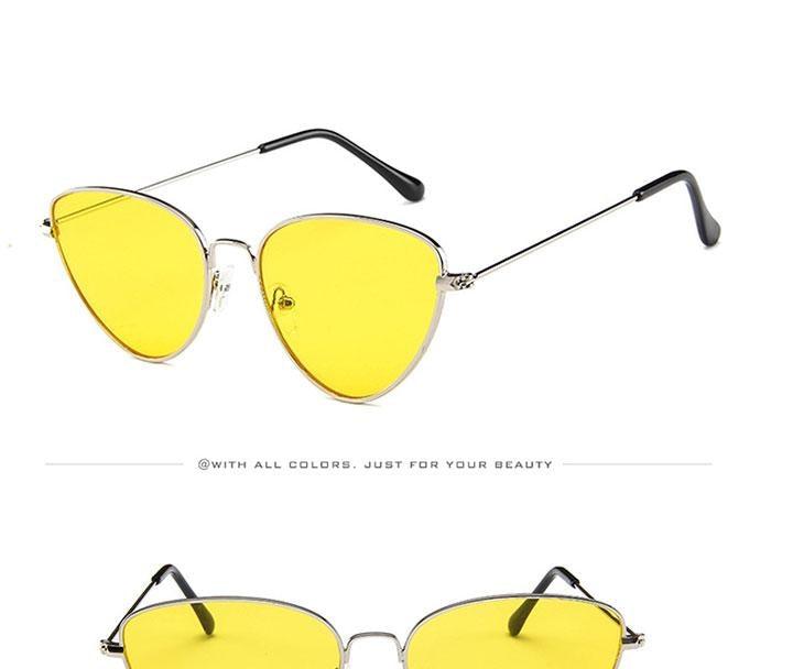 Metal Round Sunglasses Retro Design Sunglasses For Women New Cat Eye Glasses For Women New Popular Eyeglasses For Female Ladies Cat Eye Retro Sunglasses -Sunglasses- Melted Glam LLC