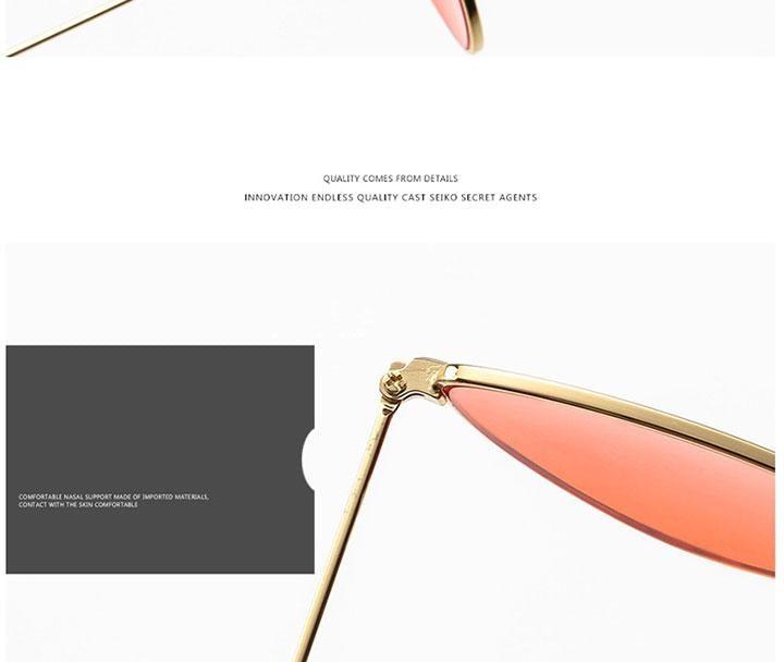 Metal Round Sunglasses Retro Design Sunglasses For Women New Cat Eye Glasses For Women New Popular Eyeglasses For Female Ladies Cat Eye Retro Sunglasses -Sunglasses- Melted Glam LLC