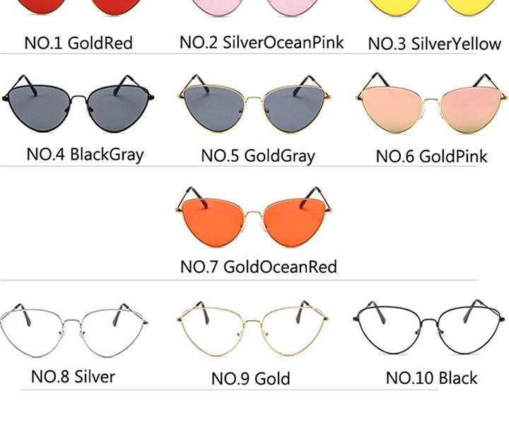 Metal Round Sunglasses Retro Design Sunglasses For Women New Cat Eye Glasses For Women New Popular Eyeglasses For Female Ladies Cat Eye Retro Sunglasses -Sunglasses- Melted Glam LLC