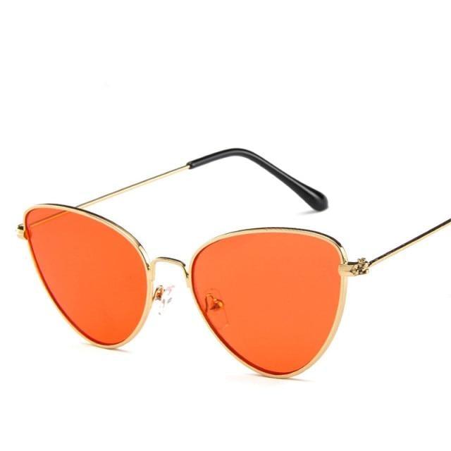 Metal Round Sunglasses Retro Design Sunglasses For Women New Cat Eye Glasses For Women New Popular Eyeglasses For Female Ladies Cat Eye Retro Sunglasses -Sunglasses- Melted Glam LLC