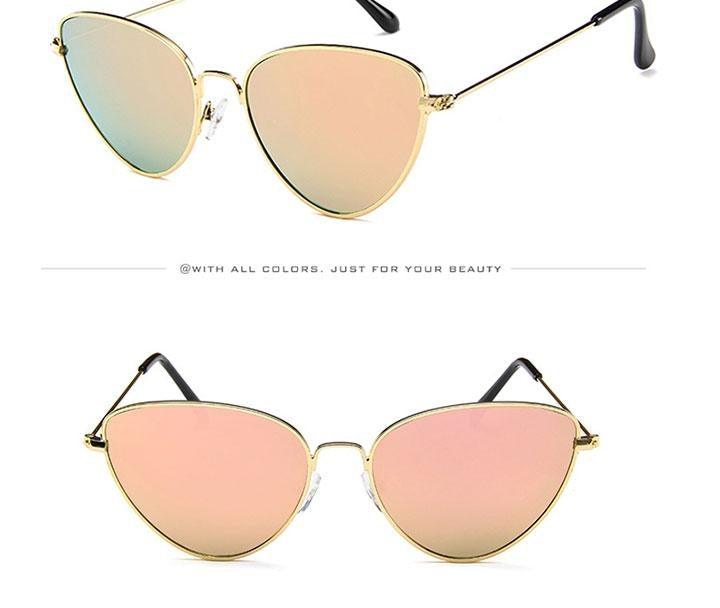 Metal Round Sunglasses Retro Design Sunglasses For Women New Cat Eye Glasses For Women New Popular Eyeglasses For Female Ladies Cat Eye Retro Sunglasses -Sunglasses- Melted Glam LLC