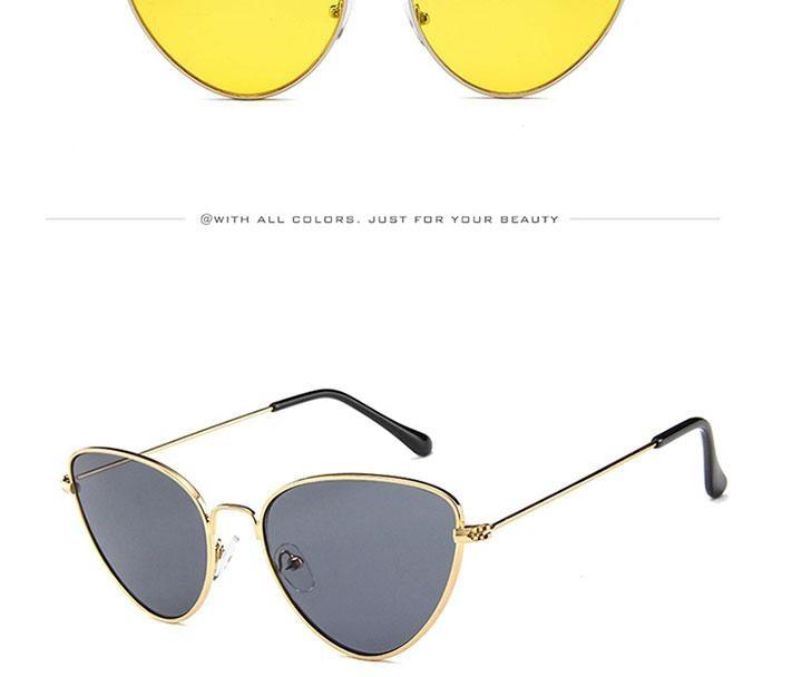 Metal Round Sunglasses Retro Design Sunglasses For Women New Cat Eye Glasses For Women New Popular Eyeglasses For Female Ladies Cat Eye Retro Sunglasses -Sunglasses- Melted Glam LLC