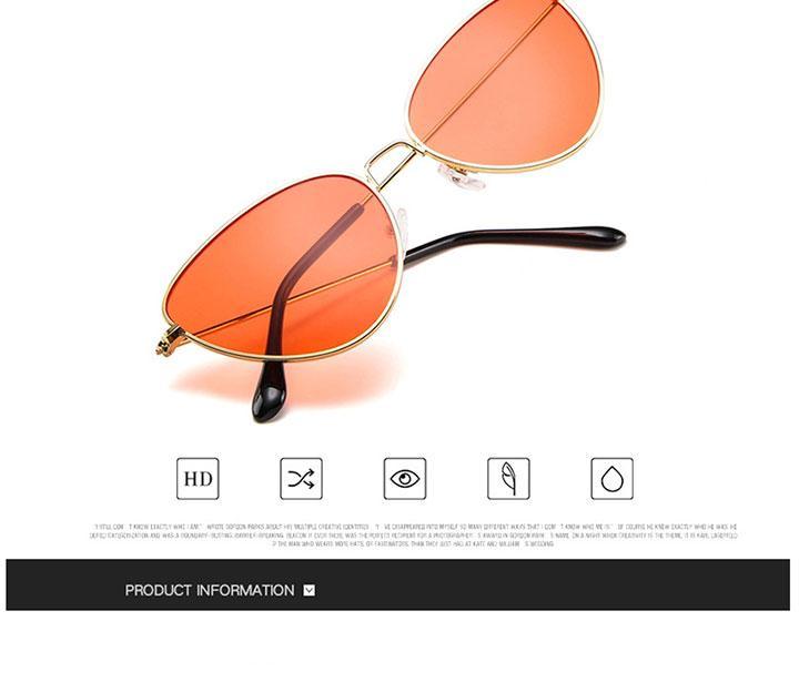 Metal Round Sunglasses Retro Design Sunglasses For Women New Cat Eye Glasses For Women New Popular Eyeglasses For Female Ladies Cat Eye Retro Sunglasses -Sunglasses- Melted Glam LLC