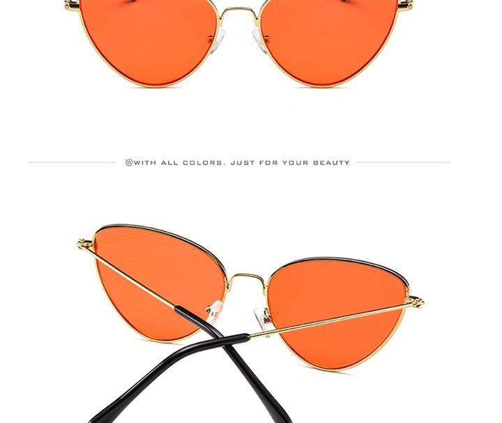 Metal Round Sunglasses Retro Design Sunglasses For Women New Cat Eye Glasses For Women New Popular Eyeglasses For Female Ladies Cat Eye Retro Sunglasses -Sunglasses- Melted Glam LLC
