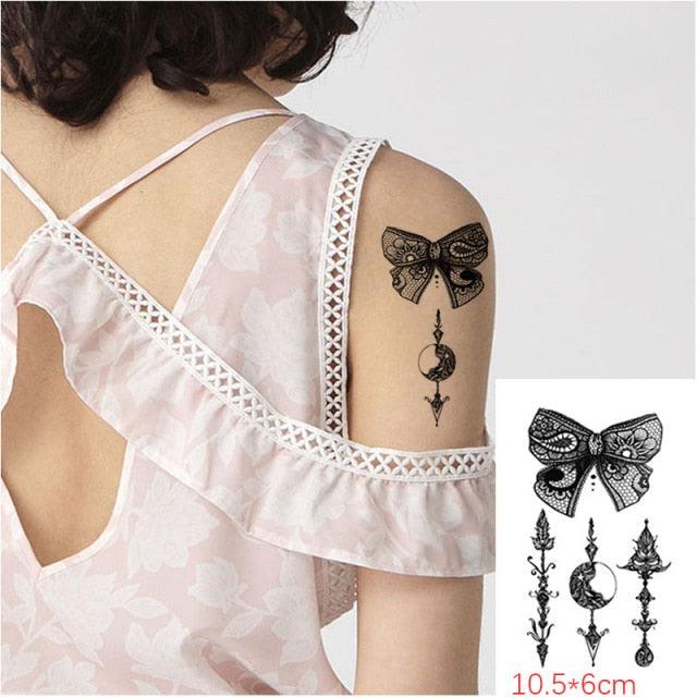 Modern Small Tattoo Sun Moon Heart Waterproof Temporary Tattoos High Quality Design For Womens -Temporary tattoos- Melted Glam LLC