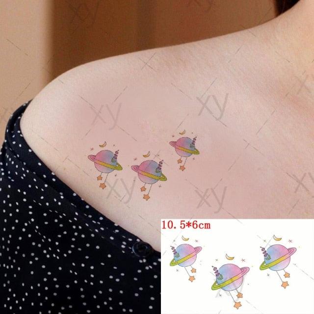 Modern Small Tattoo Sun Moon Heart Waterproof Temporary Tattoos High Quality Design For Womens -Temporary tattoos- Melted Glam LLC