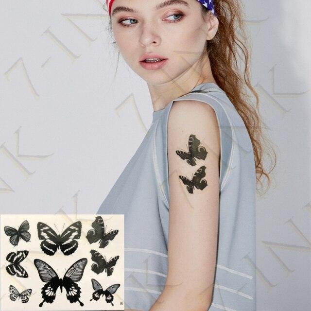 Modern Small Tattoo Sun Moon Heart Waterproof Temporary Tattoos High Quality Design For Womens -Temporary tattoos- Melted Glam LLC