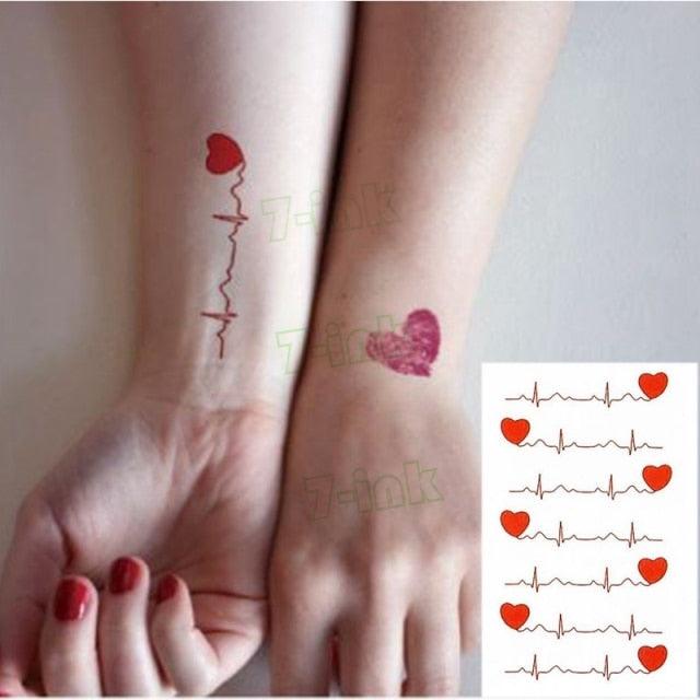 Modern Small Tattoo Sun Moon Heart Waterproof Temporary Tattoos High Quality Design For Womens -Temporary tattoos- Melted Glam LLC