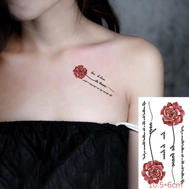 Modern Small Tattoo Sun Moon Heart Waterproof Temporary Tattoos High Quality Design For Womens -Temporary tattoos- Melted Glam LLC