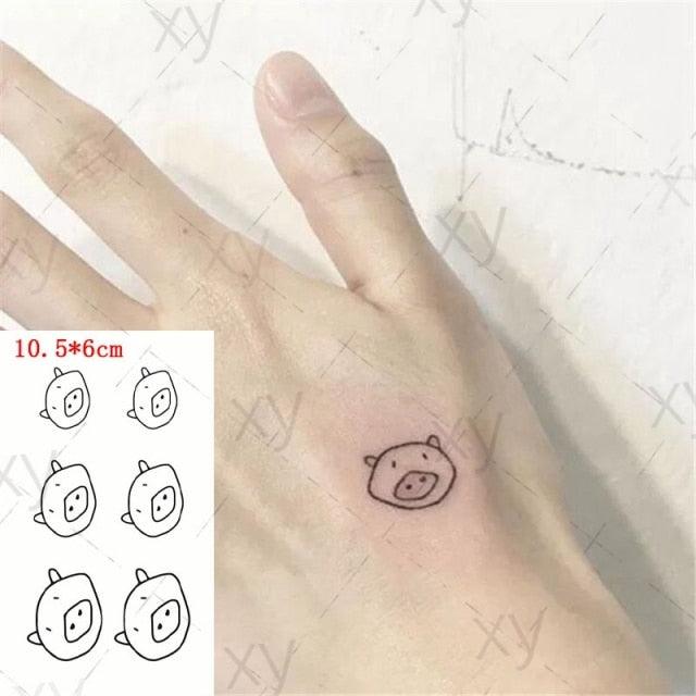 Modern Small Tattoo Sun Moon Heart Waterproof Temporary Tattoos High Quality Design For Womens -Temporary tattoos- Melted Glam LLC