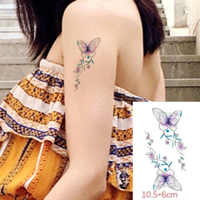 Modern Small Tattoo Sun Moon Heart Waterproof Temporary Tattoos High Quality Design For Womens -Temporary tattoos- Melted Glam LLC