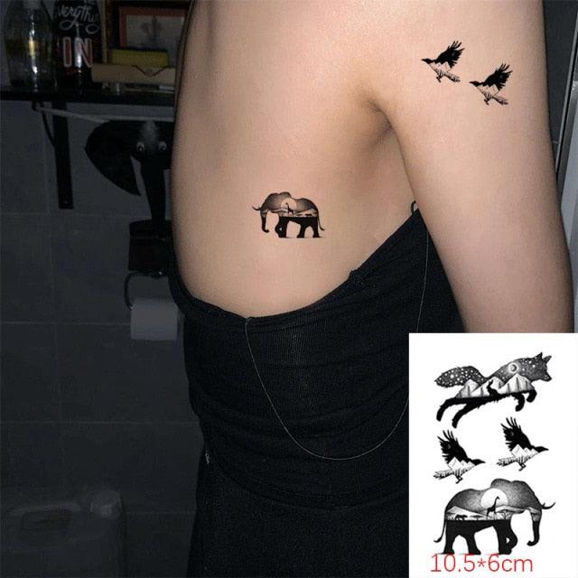 Modern Small Tattoo Sun Moon Heart Waterproof Temporary Tattoos High Quality Design For Womens -Temporary tattoos- Melted Glam LLC